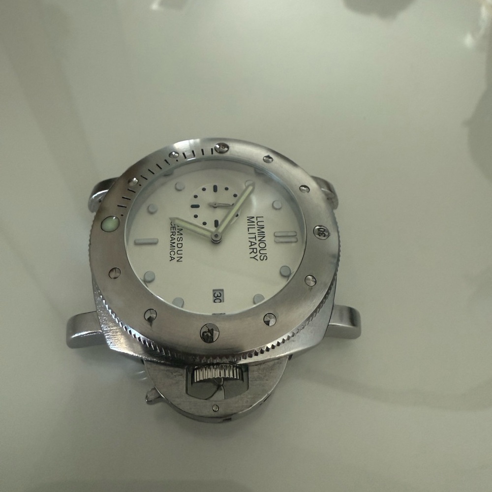 Luminox Silver and White Watch